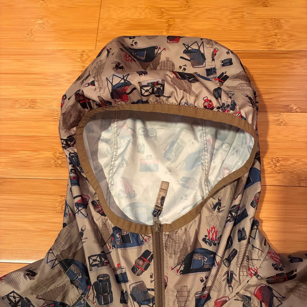 Columbia Camping Backpacking Windbreaker sz Med M lightweight hooded - Picture 2 of 9